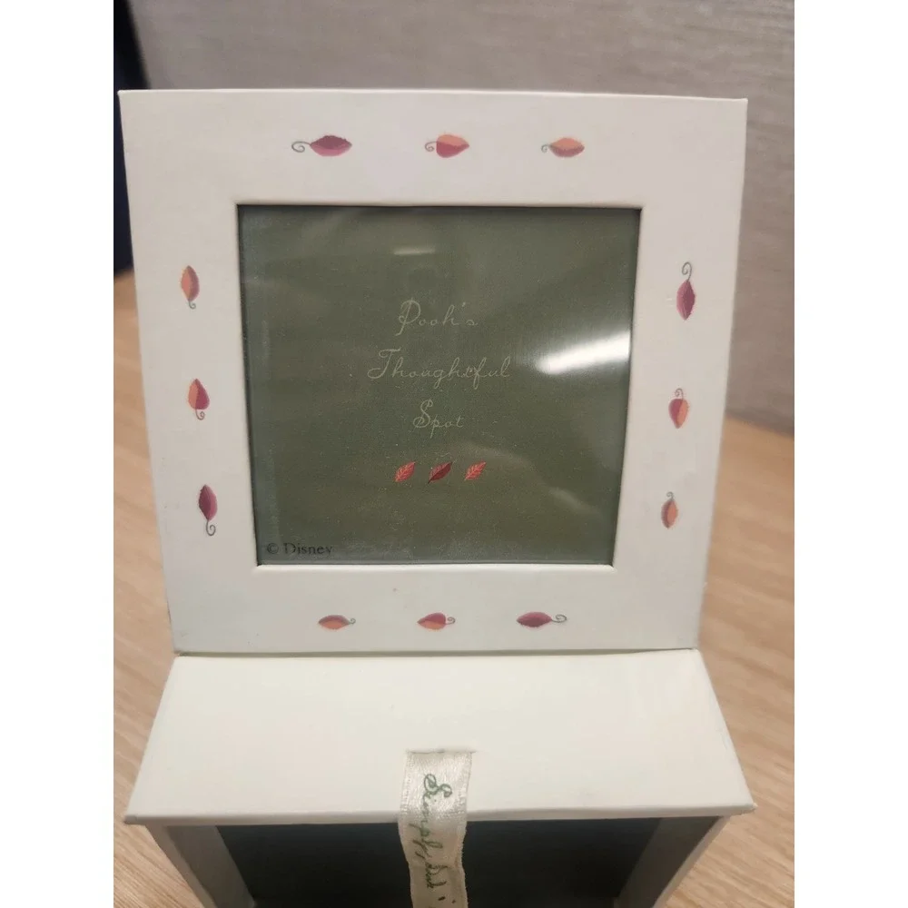 Disney WINNIE the POOH Picture Photo‎ Frame/Cube Keepsake Box W/Ribbon Closure